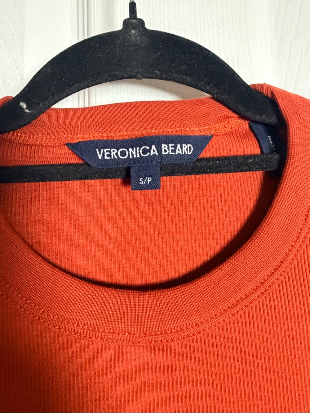 Veronica Beard Pruitt Crewneck Ribbed Short Sleeve Tee - Picture 4 of 4